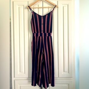 Bobbie Brooks Ladies Small Strappy Striped Jumpsuit Pants